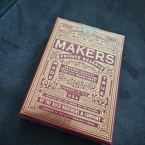 New Sealed MAKERS, Private Reserve Playing Cards Art of Play Dan & Dave Limited